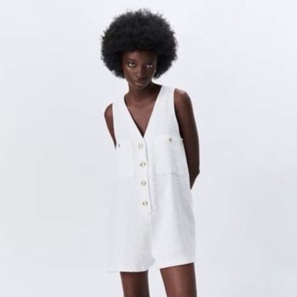 Zara tweed romper size medium - Picture 1 of 10